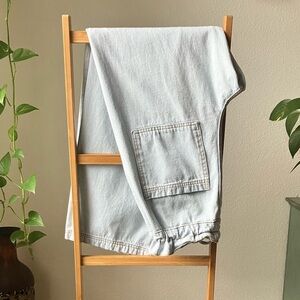 UNIVERSAL THREAD High Rise Straight Wide Leg Adjustable Waist Denim Jean Pants.